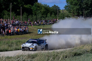 2024-07-20 - Drive Mikko Heikkila And Kristian Temonen In Car Toyota Gr Yaris Rally2 , They Face The 2Nd Of The Race, During Fia World Rally Championship Wrc Tet Rally Latvia 2024 19 July Riga Latvia - FIA WORLD RALLY CHAMPIONSHIP  WRC TET RALLY LATVIA 2024 - RALLY - MOTORS