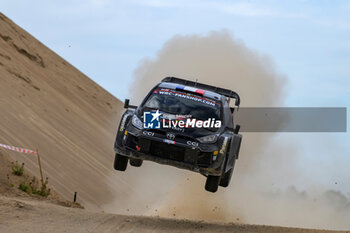 2024-07-21 - The Driver Sebastien Ogier And Co-Driver Vincent Landais Of The Team Toyota Gazoo Racing Wrt,Toyota Gr Yaris Rally1 Hybrid,The Driver Ott Tanak And Co-Driver Martin Jarveoja Of The Hyundai Shell Mobis World Rally Team, Hyundaii20 N Rally1 Hybrid - FIA WORLD RALLY CHAMPIONSHIP  WRC TET RALLY LATVIA 2024 - RALLY - MOTORS