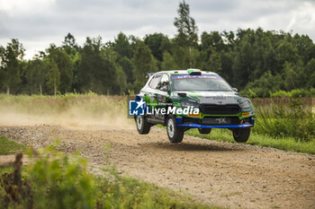 2024-07-18 - 25 MCERLEAN Joshua, FULTON James, Skoda Fabia RS Rally2, action during the Rally Latvia 2024, 8th round of the 2024 WRC World Rally Car Championship, from July 18 to 21, 2024 at Liepaja, Latvia - AUTO - WRC - RALLY LATVIA 2024 - RALLY - MOTORS