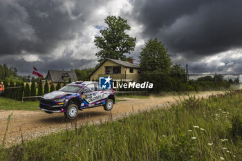 2024-07-18 - 30 MIELE Mauro, BELTRAME LUCA, Skoda Fabia RS Rally2, action during the Rally Latvia 2024, 8th round of the 2024 WRC World Rally Car Championship, from July 18 to 21, 2024 at Liepaja, Latvia - AUTO - WRC - RALLY LATVIA 2024 - RALLY - MOTORS