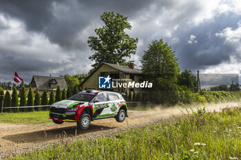 2024-07-18 - 31 KREMER Armin, KREMER Ella, Skoda Fabia RS Rally2, action during the Rally Latvia 2024, 8th round of the 2024 WRC World Rally Car Championship, from July 18 to 21, 2024 at Liepaja, Latvia - AUTO - WRC - RALLY LATVIA 2024 - RALLY - MOTORS