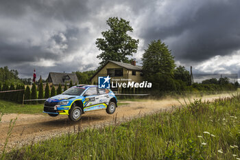 2024-07-18 - 29 DAPRA Roberto, GUGLIELMETTI Luca, Skoda Fabia Evo Rally2, action during the Rally Latvia 2024, 8th round of the 2024 WRC World Rally Car Championship, from July 18 to 21, 2024 at Liepaja, Latvia - AUTO - WRC - RALLY LATVIA 2024 - RALLY - MOTORS