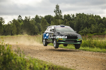 2024-07-18 - 20 SOLBERG Oliver, EDMONDSON Elliott, Skoda Fabia RS Rally2, action during the Rally Latvia 2024, 8th round of the 2024 WRC World Rally Car Championship, from July 18 to 21, 2024 at Liepaja, Latvia - AUTO - WRC - RALLY LATVIA 2024 - RALLY - MOTORS