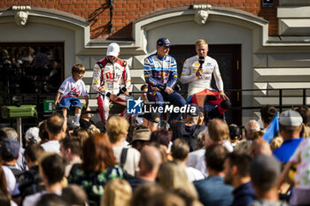 2024-07-18 - LAPPI Esapekka, Hyundai I20 Rally1, portrait, FOURMAUX Adrien, Ford Puma Rally1, portrait, SESKS Mārtiņš, Ford Puma Rally1, portrait during the Rally Latvia 2024, 8th round of the 2024 WRC World Rally Car Championship, from July 18 to 21, 2024 at Liepaja, Latvia - AUTO - WRC - RALLY LATVIA 2024 - RALLY - MOTORS