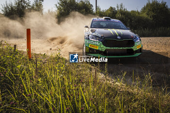 2024-07-20 - 20 SOLBERG Oliver, EDMONDSON Elliott, Skoda Fabia RS Rally2, action during the Rally Latvia 2024, 8th round of the 2024 WRC World Rally Car Championship, from July 18 to 21, 2024 at Liepaja, Latvia - AUTO - WRC - RALLY LATVIA 2024 - RALLY - MOTORS