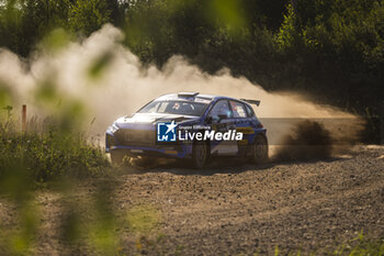 2024-07-20 - 28 LINDHOLM Emil, HÄMÄLÄINEN Reeta, Hyundai I2O Rally2, action during the Rally Latvia 2024, 8th round of the 2024 WRC World Rally Car Championship, from July 18 to 21, 2024 at Liepaja, Latvia - AUTO - WRC - RALLY LATVIA 2024 - RALLY - MOTORS