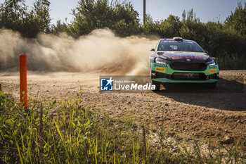 2024-07-20 - 24 GREENSMITH Gus, ANDERSSON Jonas, Skoda Fabia RS Rally2, action during the Rally Latvia 2024, 8th round of the 2024 WRC World Rally Car Championship, from July 18 to 21, 2024 at Liepaja, Latvia - AUTO - WRC - RALLY LATVIA 2024 - RALLY - MOTORS