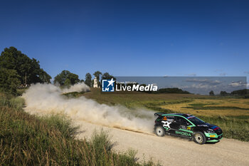 2024-07-20 - 24 GREENSMITH Gus, ANDERSSON Jonas, Skoda Fabia RS Rally2, action during the Rally Latvia 2024, 8th round of the 2024 WRC World Rally Car Championship, from July 18 to 21, 2024 at Liepaja, Latvia - AUTO - WRC - RALLY LATVIA 2024 - RALLY - MOTORS