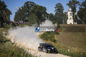 2024-07-20 - 21 PAJARI Sami, MALKONEN Enni, Toyota Yaris Rally2, action during the Rally Latvia 2024, 8th round of the 2024 WRC World Rally Car Championship, from July 18 to 21, 2024 at Liepaja, Latvia - AUTO - WRC - RALLY LATVIA 2024 - RALLY - MOTORS