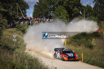 2024-07-20 - 08 TANAK Ott, JARVEOJA Martin, Hyundai I20 Rally1, action during the Rally Latvia 2024, 8th round of the 2024 WRC World Rally Car Championship, from July 18 to 21, 2024 at Liepaja, Latvia - AUTO - WRC - RALLY LATVIA 2024 - RALLY - MOTORS