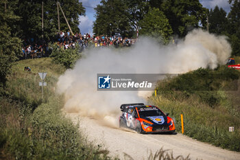 2024-07-20 - 11 NEUVILLE Thierry, WYDAEGHE Martijn, Hyundai I20 Rally1, action during the Rally Latvia 2024, 8th round of the 2024 WRC World Rally Car Championship, from July 18 to 21, 2024 at Liepaja, Latvia - AUTO - WRC - RALLY LATVIA 2024 - RALLY - MOTORS