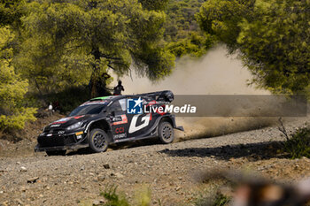 07/09/2024 - Driver Elfyn Evans And Co-Driver Scott Martin Of The Team Toyota Gazoo Racing Wrt, Toyota Gr Yaris Rally1 Hybrid ,They Face 2nd The Day Of The Race During Fia World Rally Championship Wrc Eko Acropolis Rally Greece 2024 07 Sept Lamia , Greece -  FIA WORLD RALLY CHAMPIONSHIP WRC EKO ACROPOLIS RALLY GREECE  2024  - RALLY - MOTORI