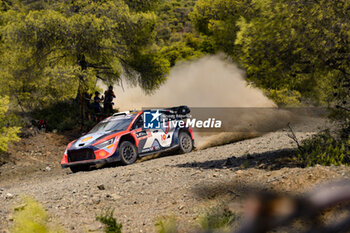 07/09/2024 - Driver Ott Tanak And Co-Driver Martin Jarveoja Of The Hyundai Shell Mobis World Rally Team, Hyundaii20 N Rally1 Hybrid,They Face 2nd The Day Of The Race During Fia World Rally Championship Wrc Eko Acropolis Rally Greece 2024 07 Sept Lamia , Greece -  FIA WORLD RALLY CHAMPIONSHIP WRC EKO ACROPOLIS RALLY GREECE  2024  - RALLY - MOTORI