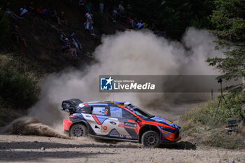 07/09/2024 - Driver Ott Tanak And Co-Driver Martin Jarveoja Of The Hyundai Shell Mobis World Rally Team, Hyundaii20 N Rally1 Hybrid,They Face 2nd The Day Of The Race During Fia World Rally Championship Wrc Eko Acropolis Rally Greece 2024 07 Sept Lamia , Greece -  FIA WORLD RALLY CHAMPIONSHIP WRC EKO ACROPOLIS RALLY GREECE  2024  - RALLY - MOTORI