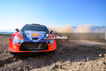 07/09/2024 - Driver Ott Tanak And Co-Driver Martin Jarveoja Of The Hyundai Shell Mobis World Rally Team, Hyundaii20 N Rally1 Hybrid,They Face 2nd The Day Of The Race During Fia World Rally Championship Wrc Eko Acropolis Rally Greece 2024 07 Sept Lamia , Greece -  FIA WORLD RALLY CHAMPIONSHIP WRC EKO ACROPOLIS RALLY GREECE  2024  - RALLY - MOTORI