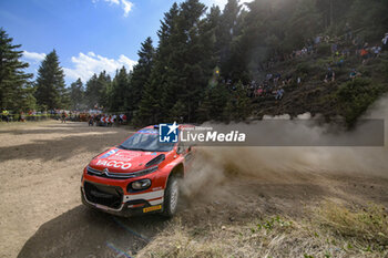 07/09/2024 - Drive Yohan Rossel And Co-Driver Arnaud Dunand, Of The Team Aec - Dg Sport Competition Citroen C3,They Face 2nd The Day Of The Race During Fia World Rally Championship Wrc Eko Acropolis Rally Greece 2024 07 Sept Lamia , Greece -  FIA WORLD RALLY CHAMPIONSHIP WRC EKO ACROPOLIS RALLY GREECE  2024  - RALLY - MOTORI