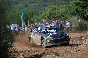 08/09/2024 - Driver Sebastien Ogier And Co-Driver Vincent Landais Of The Team Toyota Gazoo Racing Wrt,Toyota Gr Yaris Rally1 Hybrid,They Face 3rd The Day Of The Race During Fia World Rally Championship Wrc Eko Acropolis Rally Greece 2024 08 Sept Lamia , Greece -  FIA WORLD RALLY CHAMPIONSHIP WRC EKO ACROPOLIS RALLY GREECE  2024  - RALLY - MOTORI