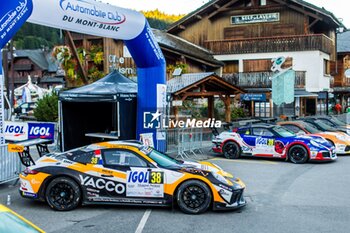 06/09/2024 - 38 COSSON Anthony, MILLET Kevin, Porsche 911 GT+, ambiance during the Rallye Mont-Blanc Morzine 2024, 6th round of the Championnat de France des Rallyes 2024, from September 6 to 9 in Morzine, France - AUTO - RALLYE MONT-BLANC MORZINE 2024 - RALLY - MOTORI