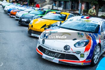 06/09/2024 - 50 ROCHE Pierre, ROCHE Martine, Alpine A110 RGT, Team FJ, ambiance during the Rallye Mont-Blanc Morzine 2024, 6th round of the Championnat de France des Rallyes 2024, from September 6 to 9 in Morzine, France - AUTO - RALLYE MONT-BLANC MORZINE 2024 - RALLY - MOTORI