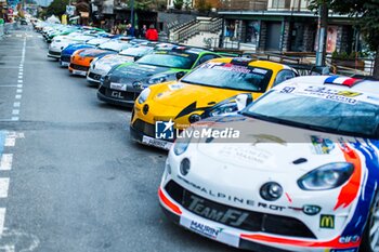 06/09/2024 - 51 FONTALBA Gregory, HERMET Stephan, Alpine A110 RGT, V.I.P - Enjolras Race, ambiance during the Rallye Mont-Blanc Morzine 2024, 6th round of the Championnat de France des Rallyes 2024, from September 6 to 9 in Morzine, France - AUTO - RALLYE MONT-BLANC MORZINE 2024 - RALLY - MOTORI