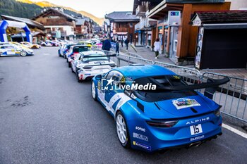 06/09/2024 - 15 ASTIER Raphael, GIRAUDET Denis, Alpine A110 GT+, CHL Sport Auto, ambiance during the Rallye Mont-Blanc Morzine 2024, 6th round of the Championnat de France des Rallyes 2024, from September 6 to 9 in Morzine, France - AUTO - RALLYE MONT-BLANC MORZINE 2024 - RALLY - MOTORI