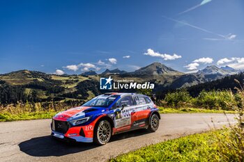 06/09/2024 - 01 CAMILLI Eric, DE LA HAYE Thibault, Hyundai i20N Rally2, Bonneton HDG - 2C, action during the Rallye Mont-Blanc Morzine 2024, 6th round of the Championnat de France des Rallyes 2024, from September 6 to 9 in Morzine, France - AUTO - RALLYE MONT-BLANC MORZINE 2024 - RALLY - MOTORI