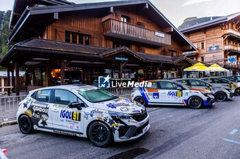 06/09/2024 - 91 POMPEI Marc, RAFFAELLI Yoann, Renault Clio Rally5, ambiance during the Rallye Mont-Blanc Morzine 2024, 6th round of the Championnat de France des Rallyes 2024, from September 6 to 9 in Morzine, France - AUTO - RALLYE MONT-BLANC MORZINE 2024 - RALLY - MOTORI