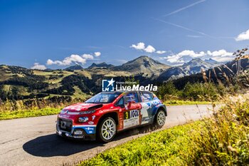 06/09/2024 - 03 BONATO Yoann, BOULLOUD Benjamin, Citroën C3 Rally2, Trajectus Motorsport, action during the Rallye Mont-Blanc Morzine 2024, 6th round of the Championnat de France des Rallyes 2024, from September 6 to 9 in Morzine, France - AUTO - RALLYE MONT-BLANC MORZINE 2024 - RALLY - MOTORI