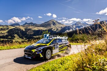 06/09/2024 - 04 FRANCESCHI Jean Baptiste, ESCARTEFIGUE Jules, Ford Fiesta MKII Rally2, Sarrazin Motorsport Iron Lynx, action during the Rallye Mont-Blanc Morzine 2024, 6th round of the Championnat de France des Rallyes 2024, from September 6 to 9 in Morzine, France - AUTO - RALLYE MONT-BLANC MORZINE 2024 - RALLY - MOTORI