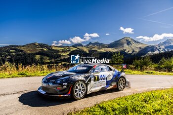 06/09/2024 - 07 GILBERT Quentin, GUIEU Christopher, Alpine A110 GT+, action during the Rallye Mont-Blanc Morzine 2024, 6th round of the Championnat de France des Rallyes 2024, from September 6 to 9 in Morzine, France - AUTO - RALLYE MONT-BLANC MORZINE 2024 - RALLY - MOTORI