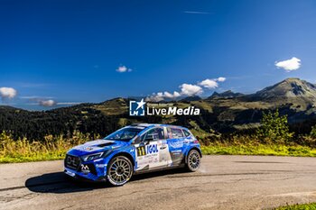 06/09/2024 - 11 PELLIER Laurent, FRESSARD Grégory, Hyundai i20N Rally2, CHL Sport Auto, action during the Rallye Mont-Blanc Morzine 2024, 6th round of the Championnat de France des Rallyes 2024, from September 6 to 9 in Morzine, France - AUTO - RALLYE MONT-BLANC MORZINE 2024 - RALLY - MOTORI