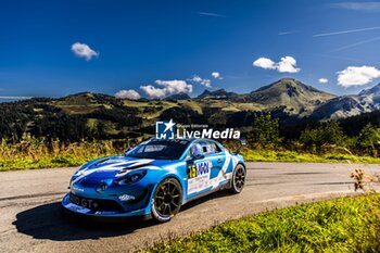 06/09/2024 - 15 ASTIER Raphael, GIRAUDET Denis, Alpine A110 GT+, CHL Sport Auto, action during the Rallye Mont-Blanc Morzine 2024, 6th round of the Championnat de France des Rallyes 2024, from September 6 to 9 in Morzine, France - AUTO - RALLYE MONT-BLANC MORZINE 2024 - RALLY - MOTORI