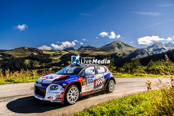 06/09/2024 - 16 DARMEZIN Lucas, AUGE Valentin, Citroën C3 Rally2, V.I.P - Enjolras Race, action during the Rallye Mont-Blanc Morzine 2024, 6th round of the Championnat de France des Rallyes 2024, from September 6 to 9 in Morzine, France - AUTO - RALLYE MONT-BLANC MORZINE 2024 - RALLY - MOTORI