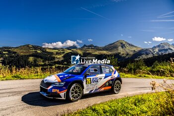 06/09/2024 - 26 PASCAL Ernest, THERRY Patrick, Skoda Fabia Evo Rally2, action during the Rallye Mont-Blanc Morzine 2024, 6th round of the Championnat de France des Rallyes 2024, from September 6 to 9 in Morzine, France - AUTO - RALLYE MONT-BLANC MORZINE 2024 - RALLY - MOTORI