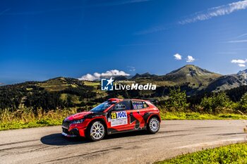 06/09/2024 - 29 TAILLER Tanguy, JAIME Julien, Skoda Fabia Evo Rally2, Bonneton HDG - 2C, action during the Rallye Mont-Blanc Morzine 2024, 6th round of the Championnat de France des Rallyes 2024, from September 6 to 9 in Morzine, France - AUTO - RALLYE MONT-BLANC MORZINE 2024 - RALLY - MOTORI