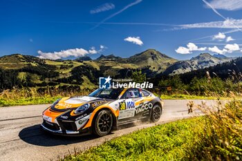 06/09/2024 - 38 COSSON Anthony, MILLET Kevin, Porsche 911 GT+, action during the Rallye Mont-Blanc Morzine 2024, 6th round of the Championnat de France des Rallyes 2024, from September 6 to 9 in Morzine, France - AUTO - RALLYE MONT-BLANC MORZINE 2024 - RALLY - MOTORI