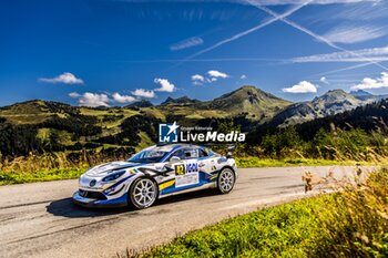 06/09/2024 - 42 BECT Fabrice, MICHAL Arnaud, Alpine A110 GT+, Team FJ, action during the Rallye Mont-Blanc Morzine 2024, 6th round of the Championnat de France des Rallyes 2024, from September 6 to 9 in Morzine, France - AUTO - RALLYE MONT-BLANC MORZINE 2024 - RALLY - MOTORI