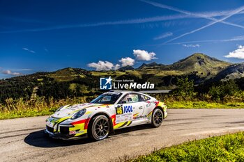 06/09/2024 - 46 DELHEZ Romain, BOLLETTE Gerome, Porsche 991 GT3 GT+, action during the Rallye Mont-Blanc Morzine 2024, 6th round of the Championnat de France des Rallyes 2024, from September 6 to 9 in Morzine, France - AUTO - RALLYE MONT-BLANC MORZINE 2024 - RALLY - MOTORI