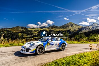 06/09/2024 - 48 BRAHY Valentin, MARCHAND Jérôme, Porsche 911 GT3 Cup GT+, action during the Rallye Mont-Blanc Morzine 2024, 6th round of the Championnat de France des Rallyes 2024, from September 6 to 9 in Morzine, France - AUTO - RALLYE MONT-BLANC MORZINE 2024 - RALLY - MOTORI