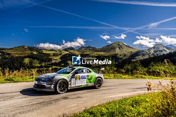 06/09/2024 - 52 GODARD Ludovic, BOLE RICHARD Matthieu, Alpine A110 RGT, action during the Rallye Mont-Blanc Morzine 2024, 6th round of the Championnat de France des Rallyes 2024, from September 6 to 9 in Morzine, France - AUTO - RALLYE MONT-BLANC MORZINE 2024 - RALLY - MOTORI