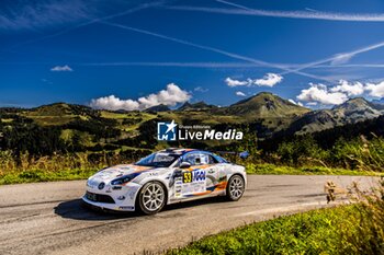 06/09/2024 - 53 CLAIRAY Yann, DE TURCKHEIM Gilles, Alpine A110 RGT, action during the Rallye Mont-Blanc Morzine 2024, 6th round of the Championnat de France des Rallyes 2024, from September 6 to 9 in Morzine, France - AUTO - RALLYE MONT-BLANC MORZINE 2024 - RALLY - MOTORI