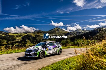 06/09/2024 - 61 GOUTTEBROZE Damien, COLLE Aurélien, Renault Clio Rally3, action during the Rallye Mont-Blanc Morzine 2024, 6th round of the Championnat de France des Rallyes 2024, from September 6 to 9 in Morzine, France - AUTO - RALLYE MONT-BLANC MORZINE 2024 - RALLY - MOTORI