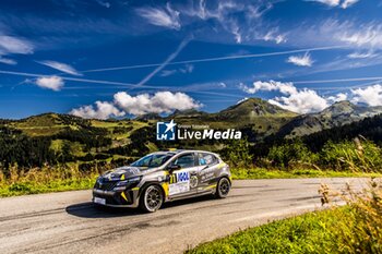 06/09/2024 - 71 BARNOUIN Benjamin, GAREL Romain, Renault Clio Rally5, action during the Rallye Mont-Blanc Morzine 2024, 6th round of the Championnat de France des Rallyes 2024, from September 6 to 9 in Morzine, France - AUTO - RALLYE MONT-BLANC MORZINE 2024 - RALLY - MOTORI