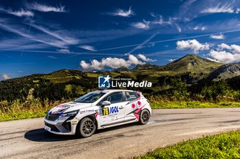 06/09/2024 - 76 FOSTIER Romain, ABCHICHE Ophélie, Renault Clio Rally5, action during the Rallye Mont-Blanc Morzine 2024, 6th round of the Championnat de France des Rallyes 2024, from September 6 to 9 in Morzine, France - AUTO - RALLYE MONT-BLANC MORZINE 2024 - RALLY - MOTORI