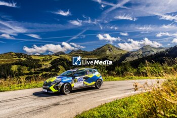 06/09/2024 - 77 MASSÉ Antoine, PITOIS Melvine, Renault Clio Rally5, action during the Rallye Mont-Blanc Morzine 2024, 6th round of the Championnat de France des Rallyes 2024, from September 6 to 9 in Morzine, France - AUTO - RALLYE MONT-BLANC MORZINE 2024 - RALLY - MOTORI