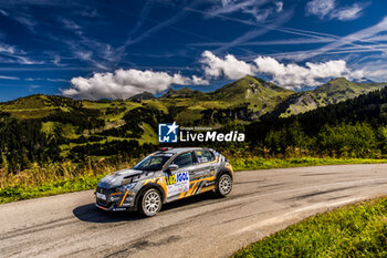 06/09/2024 - 102 BENNE Patrick, RAMOS Ludwig, Peugeot 208 Rally4, action during the Rallye Mont-Blanc Morzine 2024, 6th round of the Championnat de France des Rallyes 2024, from September 6 to 9 in Morzine, France - AUTO - RALLYE MONT-BLANC MORZINE 2024 - RALLY - MOTORI