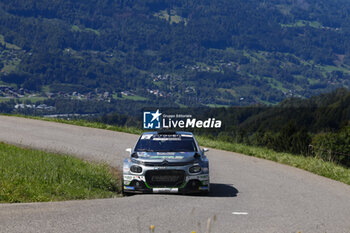 06/09/2024 - 02 ROSSEL Léo, MERCOIRET Guillaume, Citroën C3 Rally2, PH Sport by Minerva Oil, action during the Rallye Mont-Blanc Morzine 2024, 6th round of the Championnat de France des Rallyes 2024, from September 6 to 9 in Morzine, France - AUTO - RALLYE MONT-BLANC MORZINE 2024 - RALLY - MOTORI