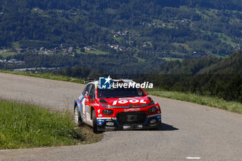 06/09/2024 - 03 BONATO Yoann, BOULLOUD Benjamin, Citroën C3 Rally2, Trajectus Motorsport, action during the Rallye Mont-Blanc Morzine 2024, 6th round of the Championnat de France des Rallyes 2024, from September 6 to 9 in Morzine, France - AUTO - RALLYE MONT-BLANC MORZINE 2024 - RALLY - MOTORI