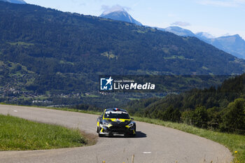 06/09/2024 - 04 FRANCESCHI Jean Baptiste, ESCARTEFIGUE Jules, Ford Fiesta MKII Rally2, Sarrazin Motorsport Iron Lynx, action during the Rallye Mont-Blanc Morzine 2024, 6th round of the Championnat de France des Rallyes 2024, from September 6 to 9 in Morzine, France - AUTO - RALLYE MONT-BLANC MORZINE 2024 - RALLY - MOTORI