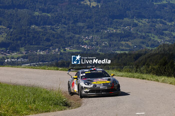 06/09/2024 - 06 LOEB Sebastien, GODEY Laurène, Alpine A110 GT+, action during the Rallye Mont-Blanc Morzine 2024, 6th round of the Championnat de France des Rallyes 2024, from September 6 to 9 in Morzine, France - AUTO - RALLYE MONT-BLANC MORZINE 2024 - RALLY - MOTORI